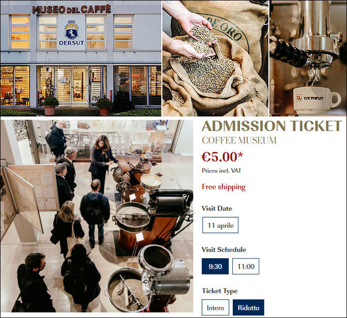 Museo Del Caffè, Conegliano Dersut Caffè, Aperture Museo su Prenotazione con Visita Guidata