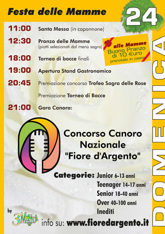 24  MAGGIO TREVISO MONIGO SAGRA DELLE ROSE 