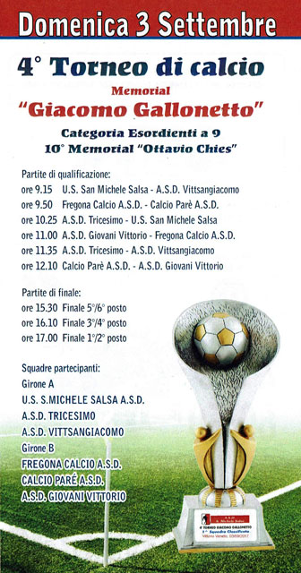 torneo di calcio categoria esordienti a san michele di salsa vittorio veneto