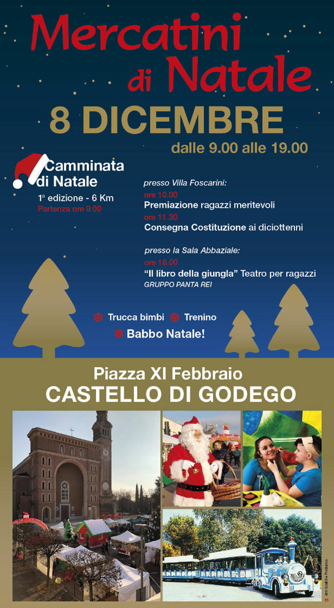 Castello di Godego Mercatini di Natale Venerdi 8 Dicembre 2023