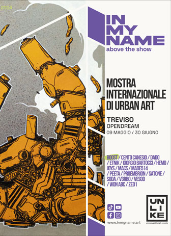 2024 TREVISO MOSTRA INTERNAZIONALE DI URBAN ART IN MY NAME - ABOVE THE SOW