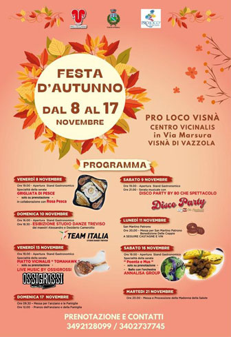 2024 VAZZOLA VISNA' FESTA D'AUTUNNO