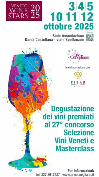 CONEGLIANO (TV)
VENETO WINE STARS
DEGUSTAZIONE DEI MIGLIORI VINI DEL VENETO