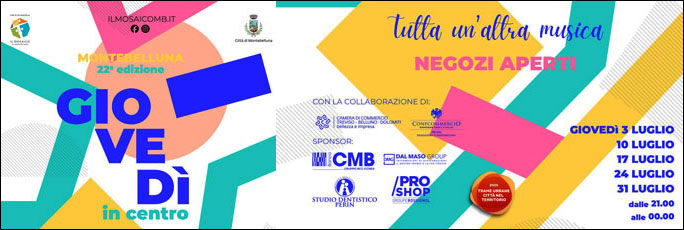Montebelluna Giovedì In Centro dal 3 luglio al 31 luglio 2025