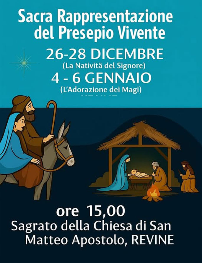 presepio vivente a revine