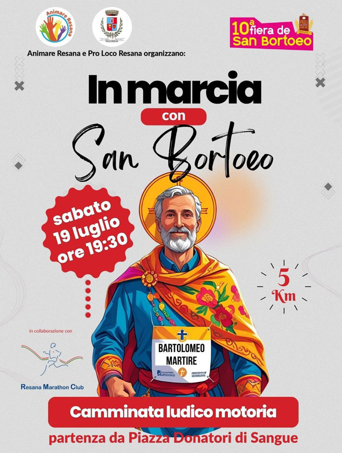camminata in marcia con san bortoeo