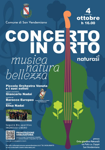 naturasì san vendemiano concerto in orto