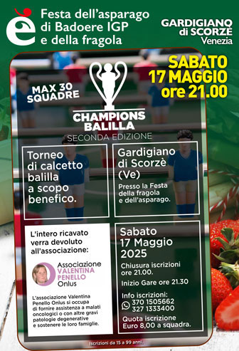 torneo calcetto balilla a gardigiano di scorzè