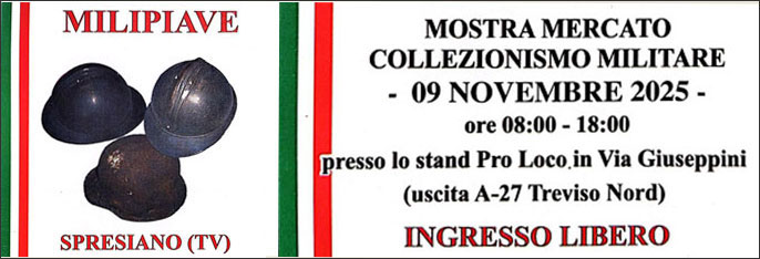 Spresiano Milipiave Mostra Mercato Collezionismo Militare Domenica 9 Novembre 2025