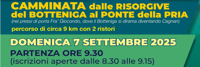 Treviso Camminata Sulle Risorgive del Botteniga Domenica 7 Settembre 2025