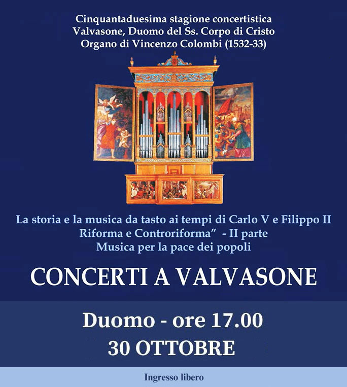 Valvasone 52ª Stagione Concerti dal 21 Settembre al 22 Novembre 2025