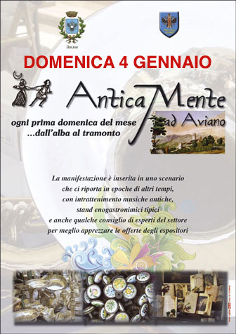 2026 ogni prima domenica del mese Aviano Mostra Mercato dell'Antiquariato Anticamente