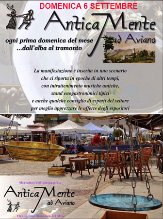 2026 Mercatino Antiquariato di Aviano ogni prima domenica del mese 