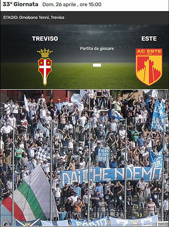 calcio campionato serie d partita treviso - conegliano