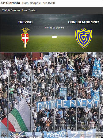 calcio campionato serie d partita treviso - conegliano