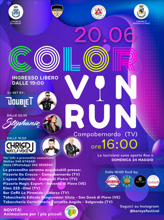 salgareda campobernardo camminata color vin run