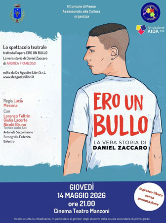 ero un bullo la vera storia di daniel zaccaro spettacolo teatrale a paese