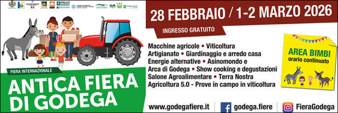 Godega di Sant'Urbano Antica Fiera di Godega Sabato 28 Febbraio Domenica 1 Lunedi 2 Marzo 2026