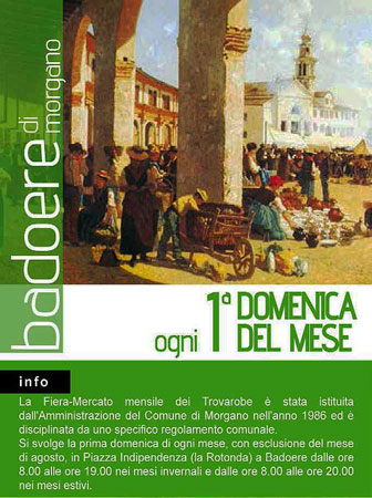 2026 Mercatino Antiquariato di Badoere ogni Prima Domenica del Mese