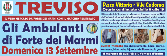 mercato gli ambulanti di forte dei marmi a treviso