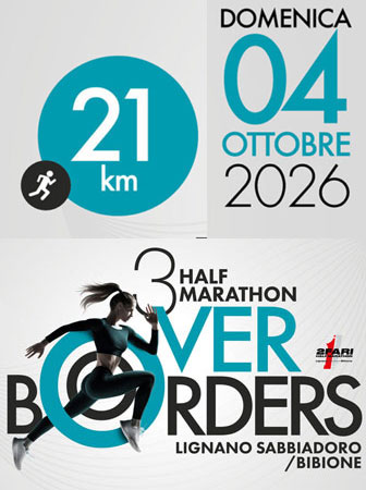 half marathon over borders mezza maratona da lignano a bibione