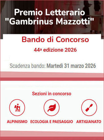 PREMIO LETTERARIO MAZZOTTI bando di concorso 2026