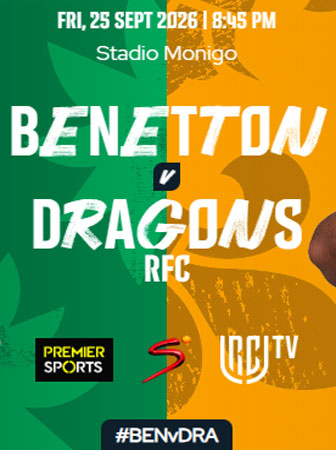 2026 rugby united championship match treviso benetton dragons