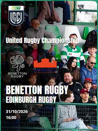 2026 rugby united championship match treviso benetton edinburgh