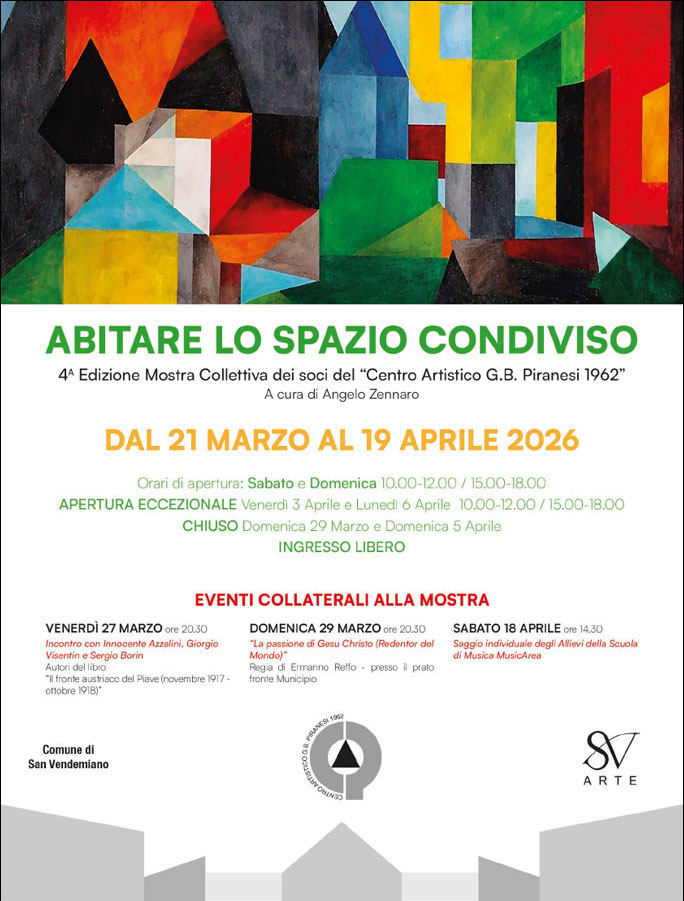 san vendemiano mostra collettiva centro artistico piranesi 1962 abitare lo spazio condiviso
