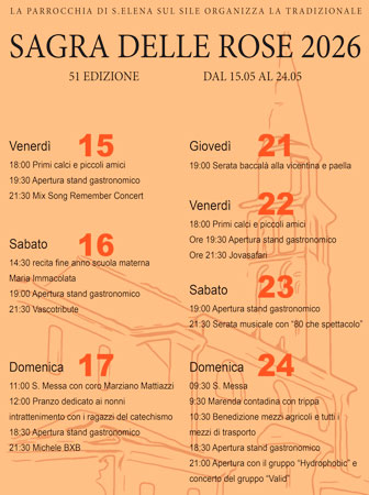 SILEA SANT'ELENA SAGRA DELLE ROSE