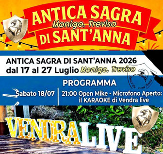 Microfono aperto KARAOKE di VENDRA LIVE