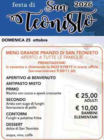 TREVIGNANO FESTA DI SAN TEONISTO