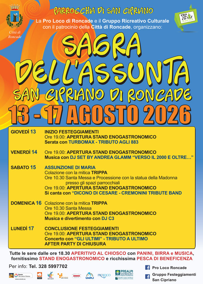 RONCADE SAN CIPRIANO SAGRA DELL'ASSUNTA