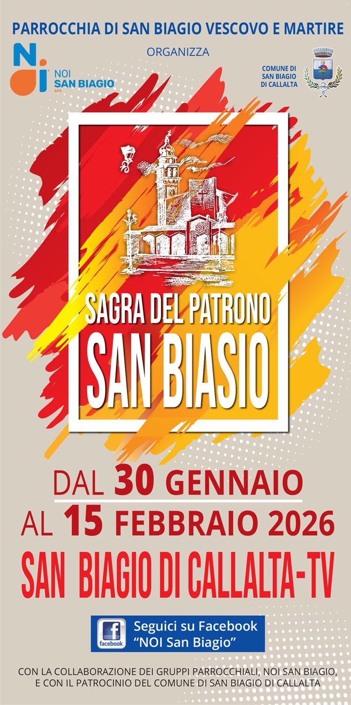 San Biagio di Callalta Sagra Del Patrono San Biasio dal 30 Gennaio al 15 Febbraio 2026