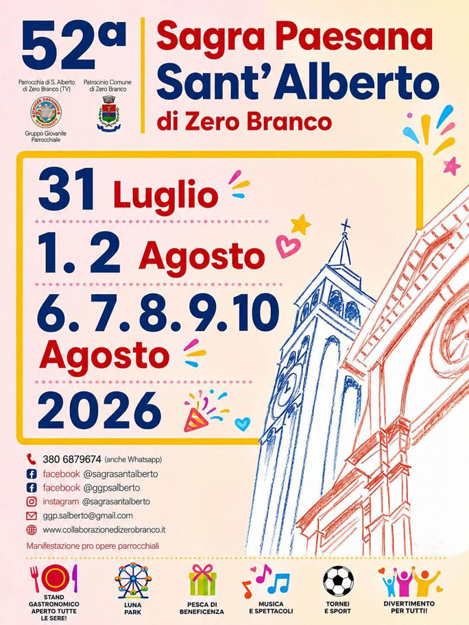 ZERO BRANCO SANT'ALBERTO SAGRA PAESANA