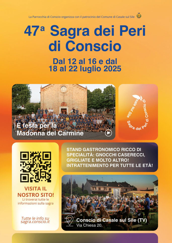 2025 CASALE SUL SILE (TV)
CONSCIO 
47ª SAGRA DEI PERI
SUBCONSCIO FESTIVAL