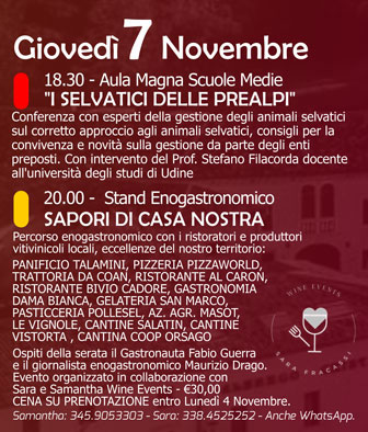 2024 cordignano prealpi in festa giovedi 7 novembre