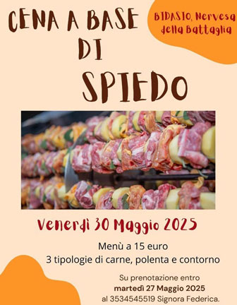 CENA A BASE DI SPIEDO 