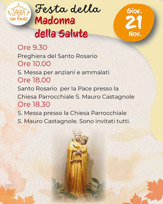 2024 CASTAGNOLE SAGRA DI SAN MAURO giovedi 21 novembre