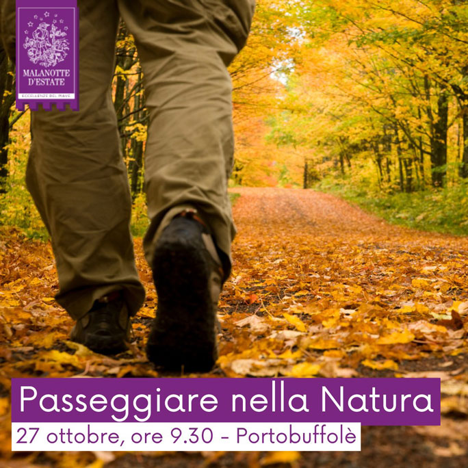 portobuffole passeggiare nella natura