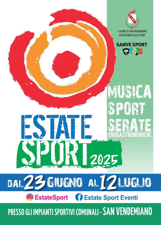 San Vendemiano Comune della Provincia di Treviso Eventi | Estate Sport Musica Serate Enogastronomiche dal 23 Giugno al 12 Luglio 2025