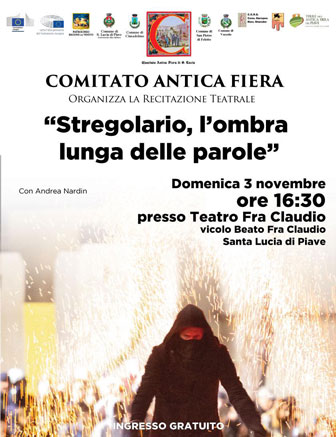 Recitazione teatrale 
STREGOLARIO, L’OMBRA LUNGA DELLE PAROLE