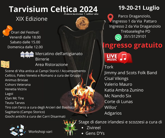 2024 trebaseleghe tarvisium celtica festival programma
