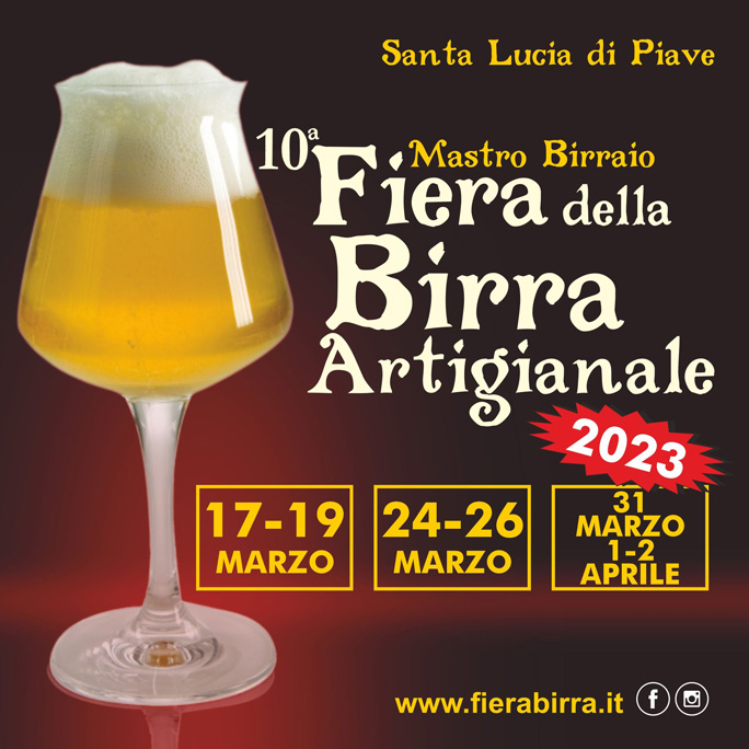 Santa Lucia di Piave 10ª Fiera Della Birra Artigianale Mastro Birraio dal 17 Marzo al 2 Aprile 2023
