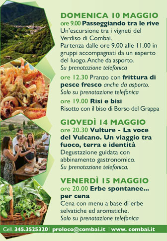  MIANE COMBAI PASSEGGIANDO TRA LE RIVE programma maggio 10