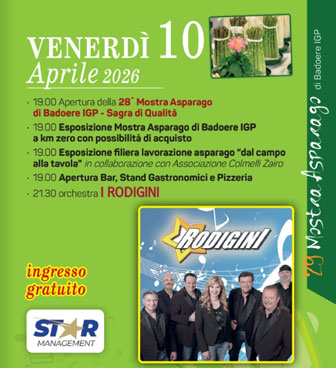 10 APRILE 2026 ZERO BRANCO MOSTRA ASPARAGO DI BADOERE IGP