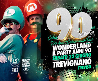 Wonderland 90 il più grande party anni '90