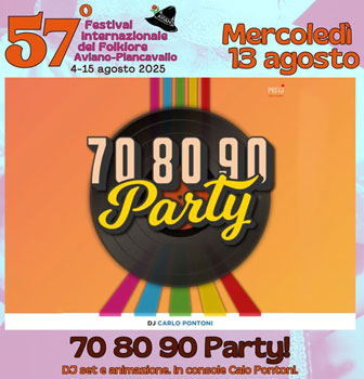 Party DJ set e animazione
In console Carlo Pontoni
