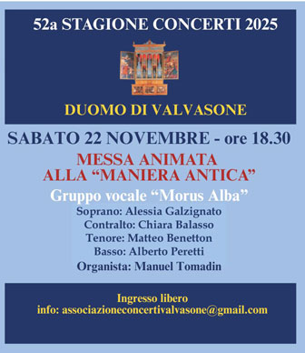 Messa animata alla Maniera Antica
Gruppo vocale MorusAlba