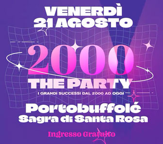 2000 THE PARTY 
Grandi successi dal 2000 ad oggi